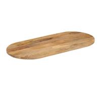 Berkfield Home Table Top 110x50x3.8 cm Oval Solid Wood Mango in Brown Berkfield Home Brown 110x50x3.8 cm