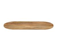 Berkfield Home Table Top 110x50x3.8 cm Oval Solid Wood Mango in Brown Berkfield Home Brown 110x50x3.8 cm
