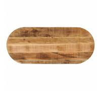 Berkfield Home Table Top 110x50x3.8 cm Oval Solid Wood Rough Mango in Brown Berkfield Home Brown 110x50x3.8 cm