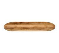 Berkfield Home Table Top 110x50x3.8 cm Oval Solid Wood Rough Mango in Brown Berkfield Home Brown 110x50x3.8 cm