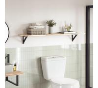 Berkfield Home Table Top 120x30x2 cm Rectangular Solid Wood Acacia in Brown | Size: 120 x 30 x 2 cm Berkfield Home Brown 120 x 30 x 2 cm