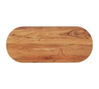 Berkfield Home Table Top 140x60x2.5 cm Oval Solid Wood Acacia in Brown Berkfield Home Brown 140x60x2.5 cm
