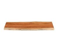 Berkfield Home Table Top 140x60x3.8 cm Rectangular¬†Solid Wood Acacia Live Edge in Brown Berkfield Home Brown 140x60x3.8 cm