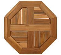 Berkfield Home Table Top 40x40x2.5 cm Octagonal Solid Wood Teak in Brown Berkfield Home Brown 40x40x2.5 cm
