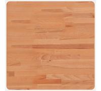 Berkfield Home Table Top 50x50x2.5 cm Square Solid Wood Beech in Brown Berkfield Home Brown 50x50x2.5 cm