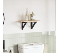 Berkfield Home Table Top 60x20x2 cm Rectangular Solid Wood Acacia in Brown | Size: 60 x 20 x 2 cm Berkfield Home Brown 60 x 20 x 2 cm