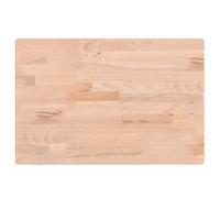 Berkfield Home Table Top 60x40x1.5 cm Rectangular Solid Wood Beech in Natural Berkfield Home Natural 60x40x1.5 cm