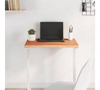 Berkfield Home Table Top 60x40x2.5 cm Rectangular Solid Wood Beech in Natural Berkfield Home Natural 60x40x2.5 cm