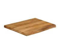 Berkfield Home Table Top 60x60x2.5 cm Live Edge Solid Wood Mango in Brown Berkfield Home Brown 60x60x2.5 cm