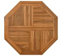 Berkfield Home Table Top 60x60x2.5 cm Octagonal Solid Wood Teak in Brown Berkfield Home Brown 60x60x2.5 cm
