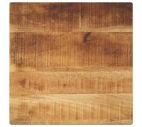 Berkfield Home Table Top 60x60x2.5 cm Square Solid Wood Rough Mango in Brown Berkfield Home Brown 60x60x2.5 cm