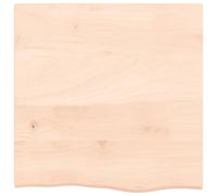 Berkfield Home Table Top 60x60x2 cm Untreated Solid Wood Oak in Light Oak | Size: 60 x 60 x 2 cm Berkfield Home Light Oak 60 x 60 x 2 cm
