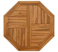Berkfield Home Table Top 70x70x2.5 cm Octagonal Solid Wood Teak in Brown Berkfield Home Brown 70x70x2.5 cm
