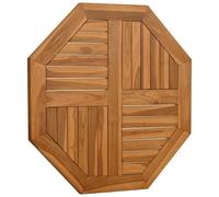 Berkfield Home Table Top 70x70x2.5 cm Octagonal Solid Wood Teak in Brown Berkfield Home Brown 70x70x2.5 cm