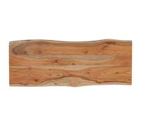 Berkfield Home Table Top 90x40x2.5 cm Rectangular¬†Solid Wood Acacia Live Edge in Brown Berkfield Home Brown 90x40x2.5 cm