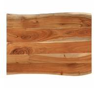 Berkfield Home Table Top 90x60x2.5 cm Rectangular¬†Solid Wood Acacia Live Edge in Brown Berkfield Home Brown 90x60x2.5 cm