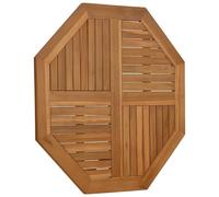 Berkfield Home Table Top 90x90x2.5 cm Octagonal Solid Wood Teak in Brown Berkfield Home Brown 90x90x2.5 cm