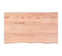 Berkfield Home Table Top Light Brown 100x60x2 cm Treated Solid Wood Oak | Size: 100 x 60 x 2 cm Berkfield Home Light Brown 100 x 60 x 2 cm