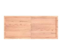 Berkfield Home Table Top Light Brown 140x60x(2-6) cm Treated Solid Wood Oak Berkfield Home Brown
