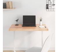 Berkfield Home Table Top Light Brown 80x60x(2-4) cm Treated Solid Wood Live Edge Berkfield Home Brown