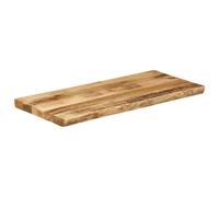 Berkfield Home Table Top Live Edge 100x40x2.5 cm Solid Wood Rough Mango in Brown Berkfield Home Brown 100x40x2.5 cm