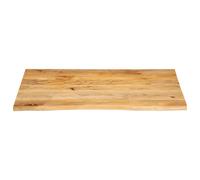 Berkfield Home Table Top Live Edge 100x80x3.8 cm Solid Wood Mango in Brown Berkfield Home Brown 100x80x3.8 cm