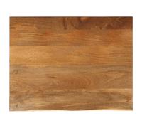 Berkfield Home Table Top Live Edge 100x80x3.8 cm Solid Wood Mango in Brown Berkfield Home Brown 100x80x3.8 cm