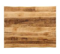 Berkfield Home Table Top Live Edge 100x80x3.8 cm Solid Wood Rough Mango in Brown Berkfield Home Brown 100x80x3.8 cm