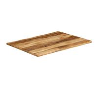 Berkfield Home Table Top Live Edge 100x80x3.8 cm Solid Wood Rough Mango in Brown Berkfield Home Brown 100x80x3.8 cm