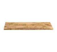 Berkfield Home Table Top Live Edge 140x60x2.5 cm Solid Wood Rough Mango in Brown Berkfield Home Brown 140x60x2.5 cm