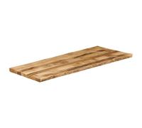 Berkfield Home Table Top Live Edge 140x60x2.5 cm Solid Wood Rough Mango in Brown Berkfield Home Brown 140x60x2.5 cm