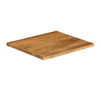 Berkfield Home Table Top Live Edge 60x60x2.5 cm Solid Wood Mango in Brown Berkfield Home Brown 60x60x2.5 cm