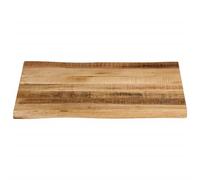 Berkfield Home Table Top Live Edge 60x60x2.5 cm Solid Wood Rough Mango in Brown Berkfield Home Brown 60x60x2.5 cm