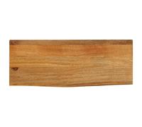 Berkfield Home Table Top Live Edge 90x40x2.5 cm Solid Wood Mango in Brown Berkfield Home Brown 90x40x2.5 cm