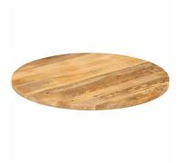 Berkfield Home Table Top √ò 70x2.5 cm Round Solid Wood Mango in Brown Berkfield Home Brown 70x2.5 cm