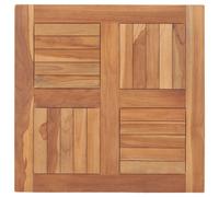 Berkfield Home Table Top Solid Teak Wood 60x60x2.5 cm in Brown Berkfield Home Brown 60x60x2.5 cm