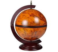 Berkfield Home Tabletop Globe Bar Wine Stand Wood in Brown Berkfield Home Brown