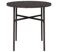 Berkfield Home Tea Table Brown 45 cm Poly Rattan Berkfield Home Brown
