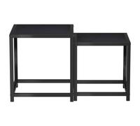 Berkfield Home Tea Tables 2 pcs MDF Black Berkfield Home Black