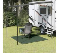 Berkfield Home Tent Carpet 200x200 cm Dark Green in Black Berkfield Home Black 200x200 cm