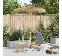 Berkfield Home Tiki Umbrella with Banana Leaf Canopy 150 cm Bamboo Berkfield Home Multicolor
