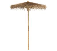Berkfield Home Tiki Umbrella with Banana Leaf Canopy 150 cm Bamboo Berkfield Home Multicolor