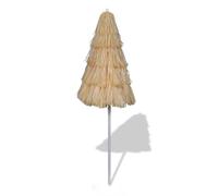 Berkfield Home Tilt Beach Umbrella Hawaii Style in Beige Berkfield Home Beige