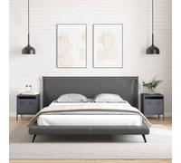 Berkfield Home Timeless Bedside Cabinets¬†2 pcs Anthracite 35x39x43.5 cm Steel in Dark Grey Berkfield Home Dark Grey 35x39x43.5 cm