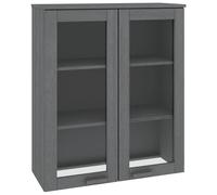 Berkfield Home Top for Highboard HAMAR Dark Grey 85x35x100cm Solid Wood Pine | Size: 85 x 35 x 100 cm Berkfield Home Dark Grey 85 x 35 x 100 cm