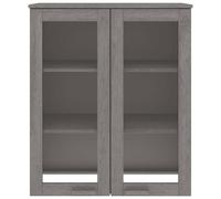 Berkfield Home Top for Highboard HAMAR Light Grey 85x35x100cm Solid Wood Pine | Size: 85 x 35 x 100 cm Berkfield Home Grey 85 x 35 x 100 cm