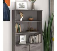 Berkfield Home Top for Highboard HAMAR Light Grey 85x35x100cm Solid Wood Pine | Size: 85 x 35 x 100 cm Berkfield Home Grey 85 x 35 x 100 cm