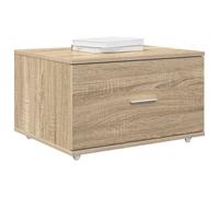 Berkfield Home Traditional Drawer Cabinet Sonoma oak Chipboard Medium Drawer Cabinet in Light Brown Berkfield Home Light Brown