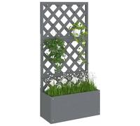 Berkfield Home Trellis Planter Grey 65x33x135 cm WPC | Size: 65 x 33 x 135 cm Berkfield Home Grey 65 x 33 x 135 cm