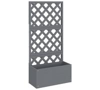 Berkfield Home Trellis Planters 2 pcs Grey 65x33x135 cm WPC | Size: 65 x 33 x 135 cm Berkfield Home Grey 65 x 33 x 135 cm